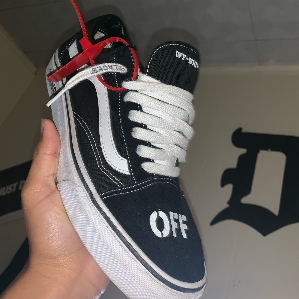 Used Off-White custom vans